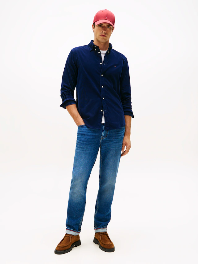 Tommy Hilfiger Langarmhemd »SOLID CORDUROY SHIRT« Regular Fit Cord