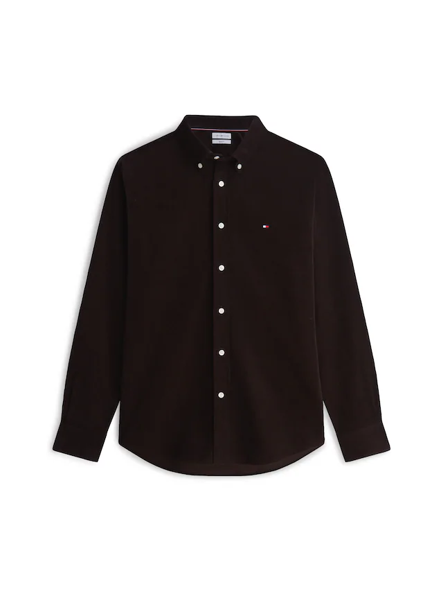 Tommy Hilfiger Langarmhemd »SOLID CORDUROY SHIRT« Regular Fit Cord