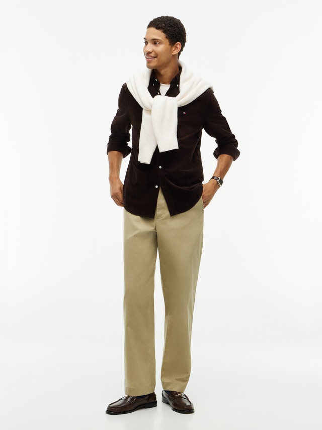 Tommy Hilfiger Langarmhemd »SOLID CORDUROY SHIRT« Regular Fit Cord
