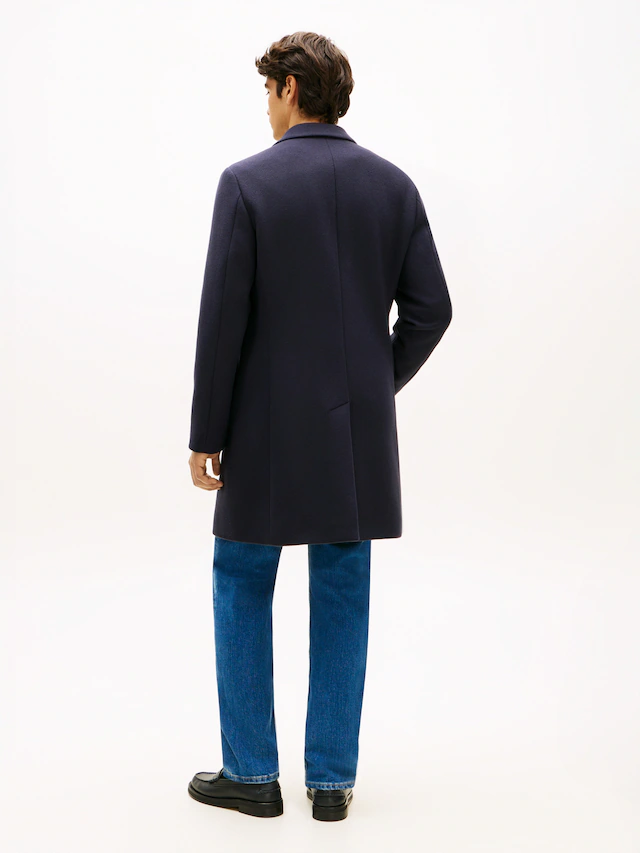 Tommy Hilfiger Wollmantel »WOOL MIX COAT« Reverskragen, regular fit