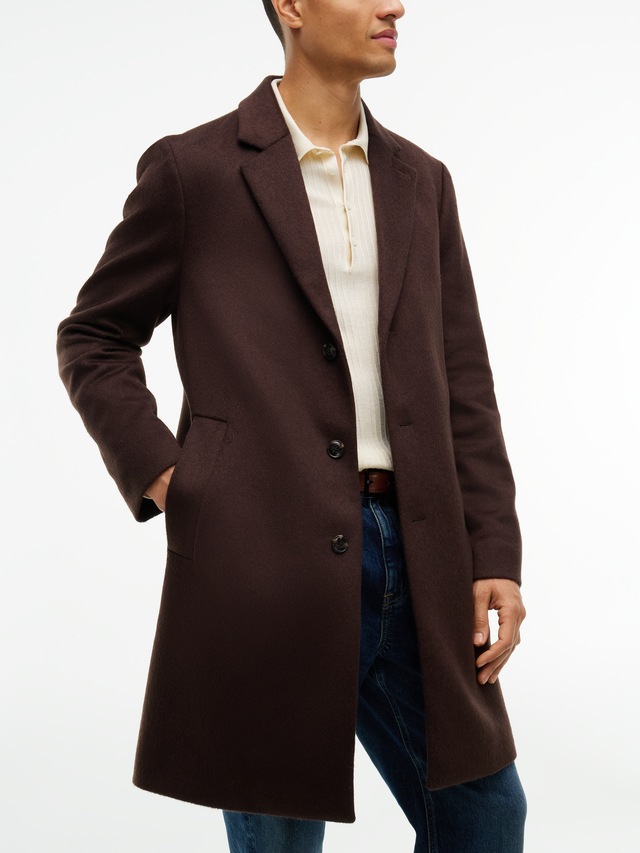 Tommy Hilfiger Wollmantel »WOOL MIX COAT« Reverskragen, regular fit
