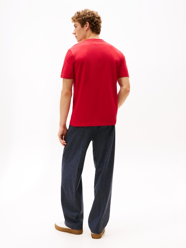 Tommy Hilfiger T-Shirt »LINEAR FLAG GRAPHIC« Rundhals, regular fit, Jersey