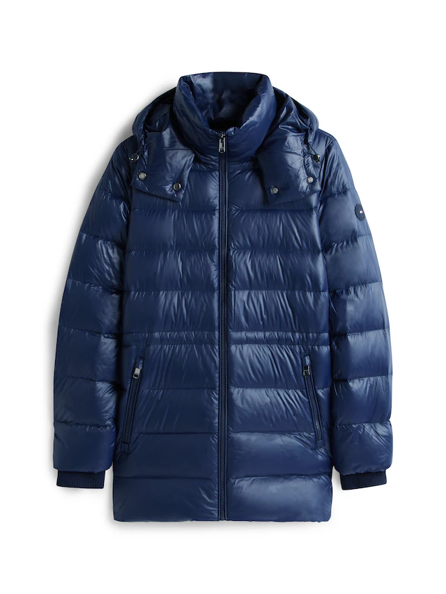 Tommy Hilfiger Steppmantel »GLOSS HW DOWN WAIST REG COAT« in leicht glänzender Optik