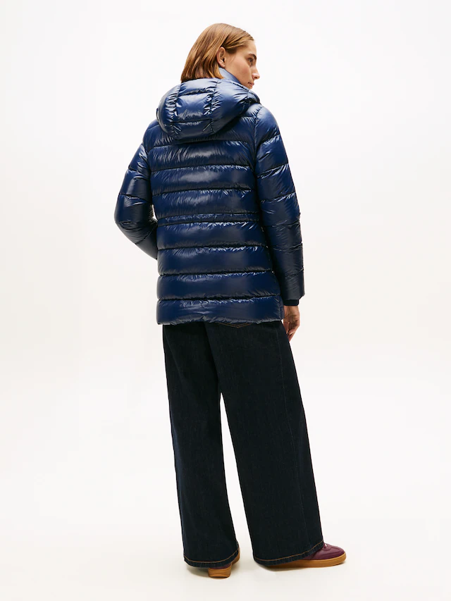 Tommy Hilfiger Steppmantel »GLOSS HW DOWN WAIST REG COAT« in leicht glänzender Optik