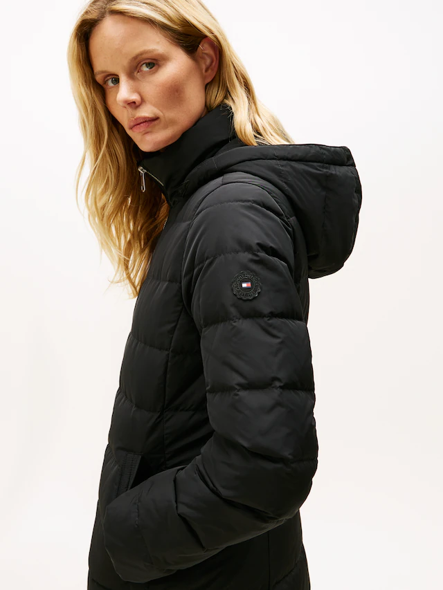 Tommy Hilfiger Steppmantel »MW DOWN SLIM COAT WITH FUR« mit Fellimitat