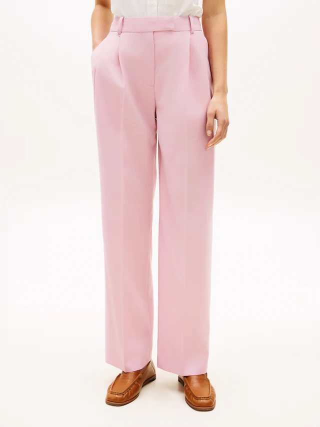 Tommy Hilfiger »TIMELESS WOOL RLXD STRT PANT« mit Wolle