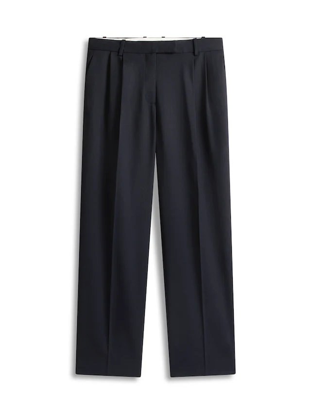 Tommy Hilfiger »TIMELESS WOOL RLXD STRT PANT« mit Wolle