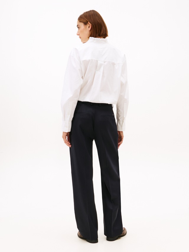 Tommy Hilfiger »TIMELESS WOOL RLXD STRT PANT« mit Wolle