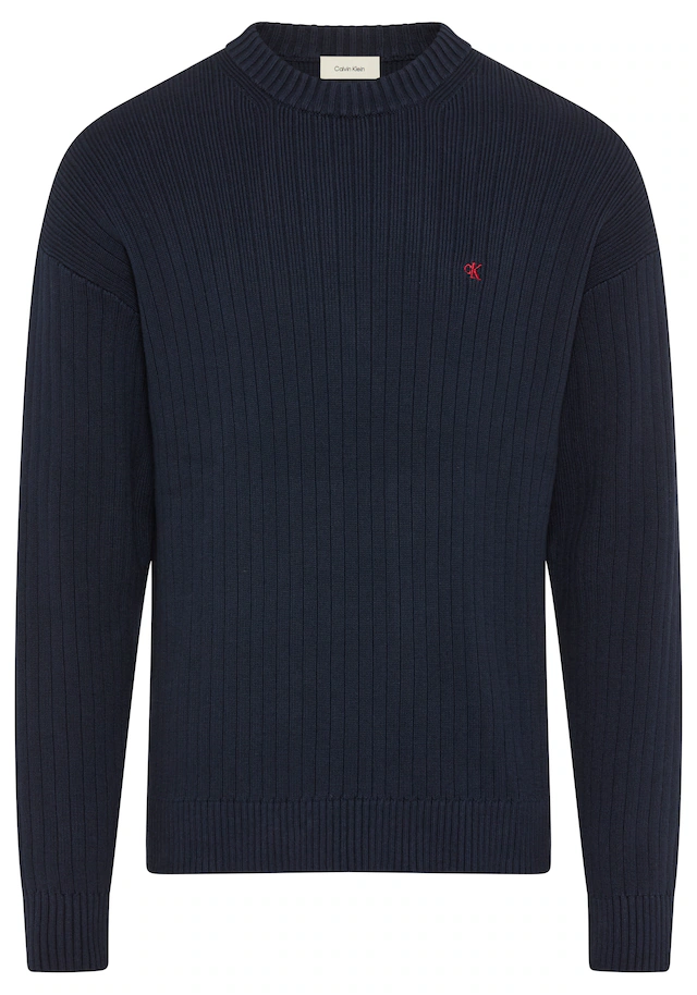 Calvin Klein Jeans Strickpullover Rundhalsausschnitt, Regular Fit