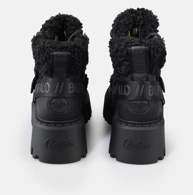 Buffalo Plateaustiefelette »Aspen Com Mid Warm« Winterboots, Schnürboots, Stiefelette mit kuscheligem Warmfutter