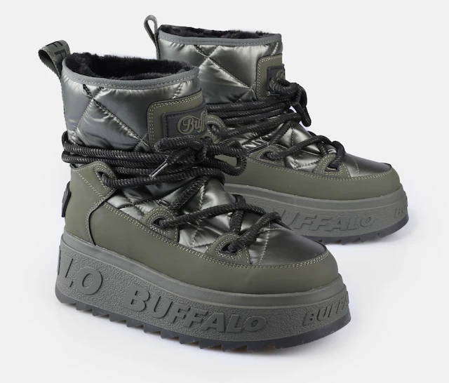 Buffalo Snowboots »ELIZA« Winterboots, Schnürboots, Schlupfboots mit Warmfutter