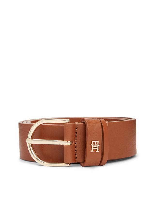 Tommy Hilfiger Ledergürtel »ESSENTIAL EFFORTLESS 3,5 cm breit« Damengürtel, 3,5 cm breit, casual und Jeans, ovale Einfachdornschließe
