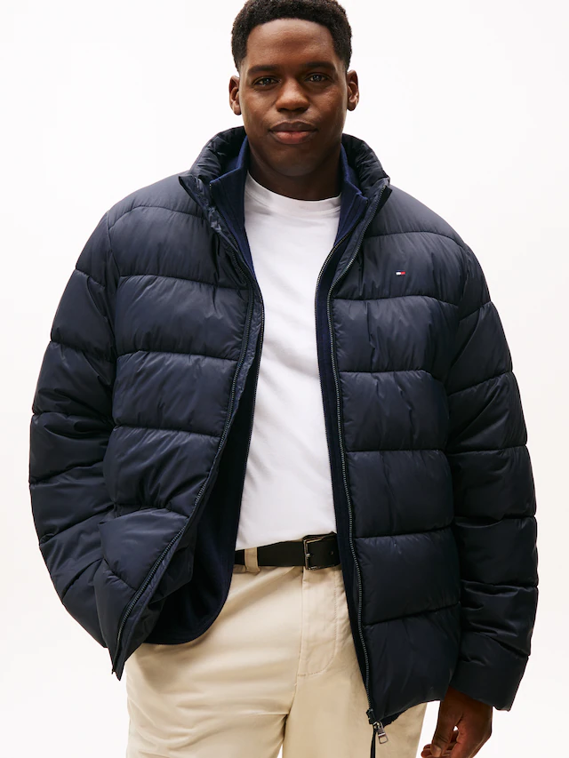 Tommy Hilfiger Big & Tall Steppjacke »STAND COLLAR JACKET« ohne Kapuze Winterjacke, Outdoorjacke, Steppjacke; Große Größen
