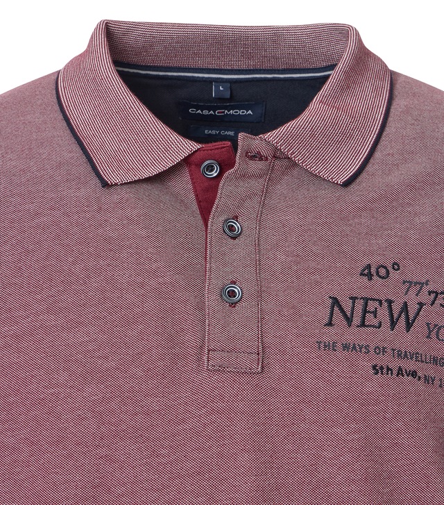 CASAMODA Poloshirt »CASAMODA Polo-Shirt Print«