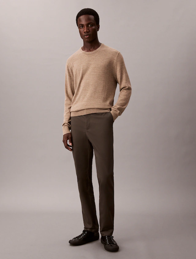 Calvin Klein Chinohose »SLIM SATEEN CHINO TROUSER« slim fit