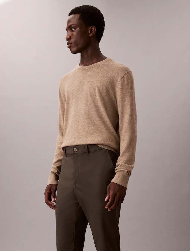 Calvin Klein Chinohose »SLIM SATEEN CHINO TROUSER« slim fit