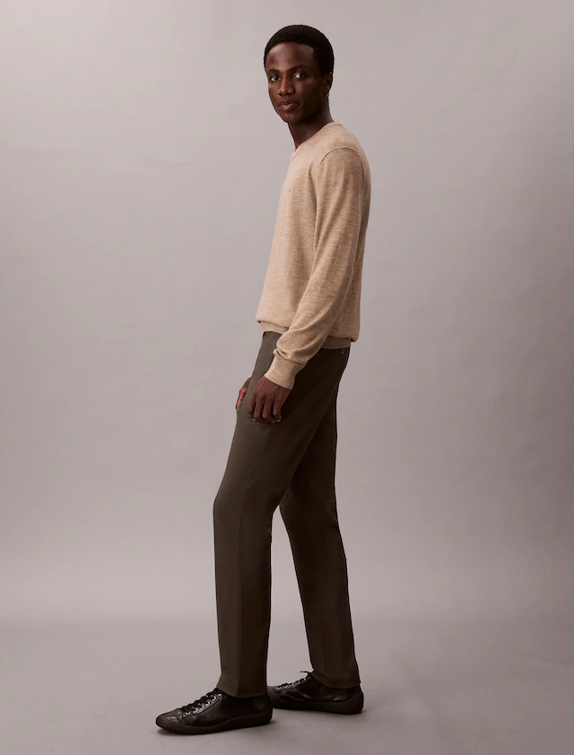 Calvin Klein Chinohose »SLIM SATEEN CHINO TROUSER« slim fit