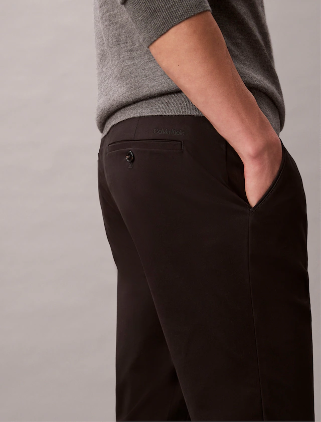 Calvin Klein Chinohose »SLIM SATEEN CHINO TROUSER« slim fit