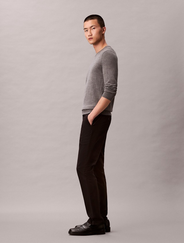 Calvin Klein Chinohose »SLIM SATEEN CHINO TROUSER« slim fit