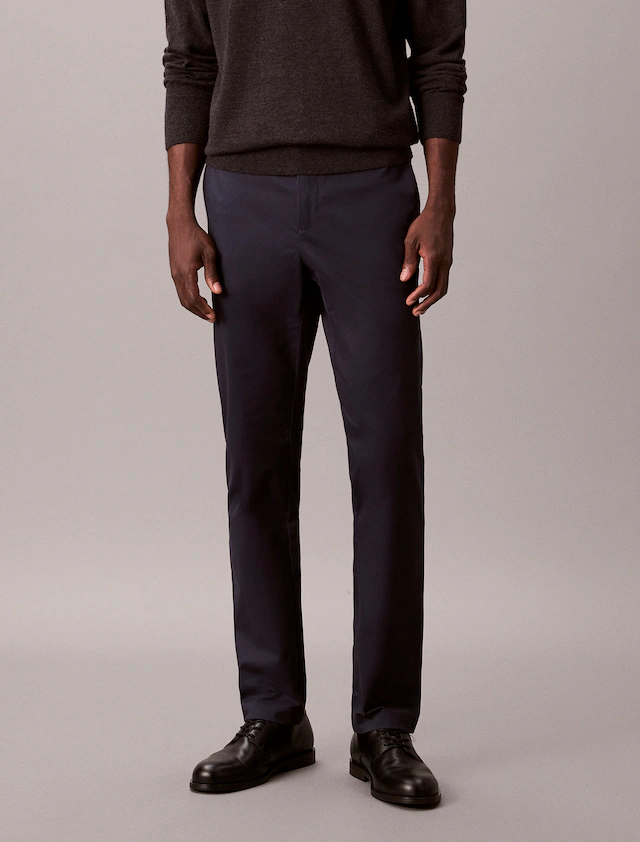 Calvin Klein Chinohose »SLIM SATEEN CHINO TROUSER« slim fit