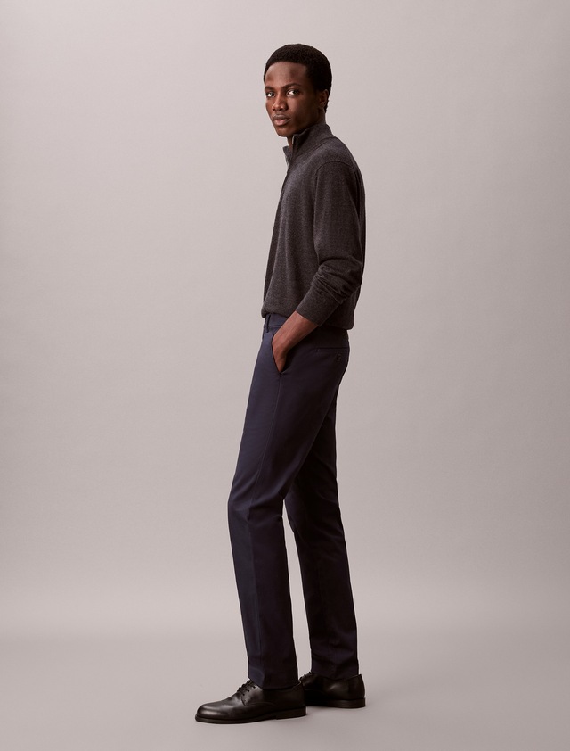 Calvin Klein Chinohose »SLIM SATEEN CHINO TROUSER« slim fit