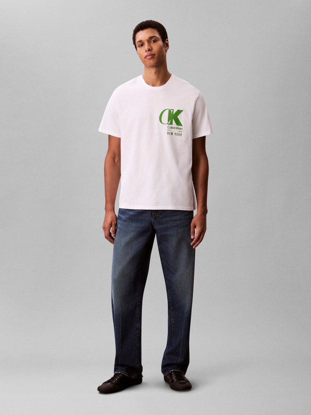 Calvin Klein T-Shirt »SS 20S EU CK OVERLAP GRAPHIC TEE« Mit Rundhalsausschnitt, regular fit