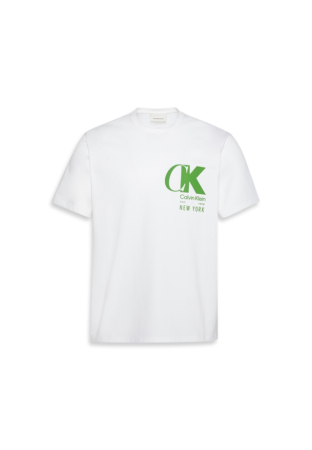 Calvin Klein T-Shirt »SS 20S EU CK OVERLAP GRAPHIC TEE« Mit Rundhalsausschnitt, regular fit