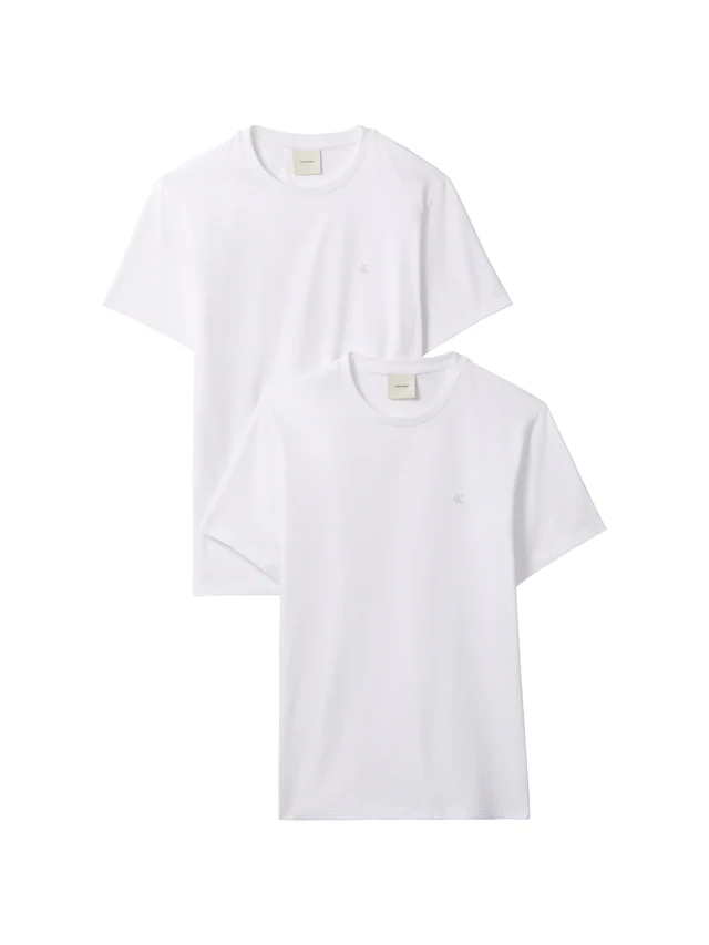 Calvin Klein T-Shirt »2 Pack SS STRETCH COTTON SLIM TEE« Packung, 2 Rundhalsausschnitt, slim fit