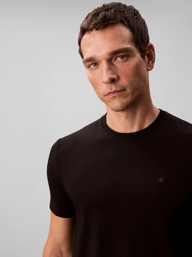 Calvin Klein T-Shirt »2 Pack SS STRETCH COTTON SLIM TEE« Packung, 2 Rundhalsausschnitt, slim fit