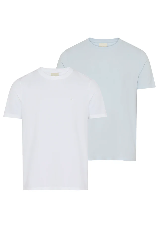 Calvin Klein T-Shirt »2 Pack SS STRETCH COTTON SLIM TEE« Packung, 2 Rundhalsausschnitt, slim fit