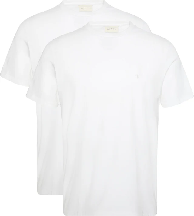 Calvin Klein T-Shirt »2 Pack SS STRETCH COTTON SLIM TEE« Packung, 2 Rundhalsausschnitt, slim fit