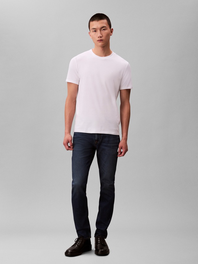 Calvin Klein T-Shirt »2 Pack SS STRETCH COTTON SLIM TEE« Packung, 2 Rundhalsausschnitt, slim fit