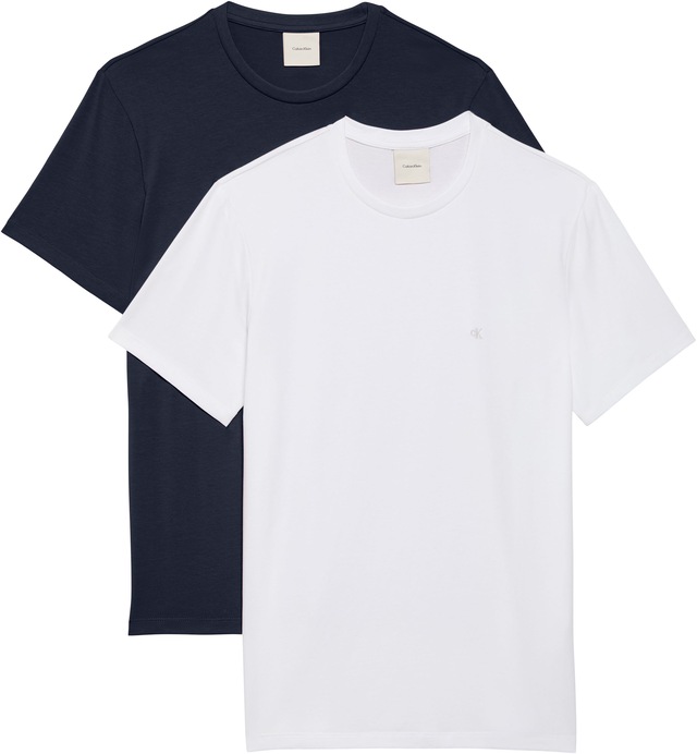Calvin Klein T-Shirt »2 Pack SS STRETCH COTTON SLIM TEE« Packung, 2 Rundhalsausschnitt, slim fit