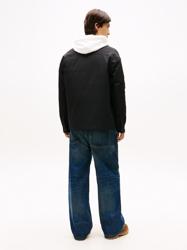 Tommy Jeans Hemdjacke »TJM PADDED TECH CORD« ohne Kapuze Overshirt, lockere Form, wattiert