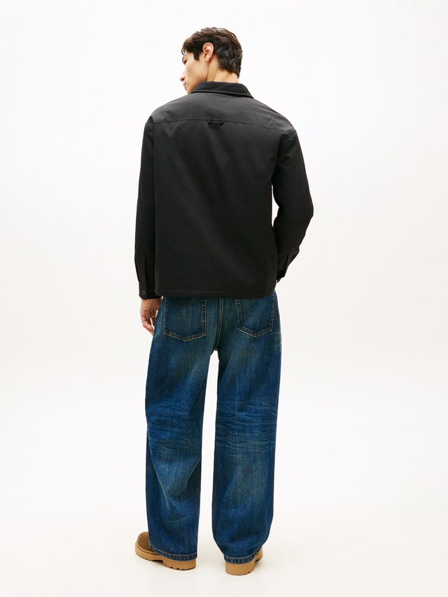 Tommy Jeans Hemdjacke »TJM PADDED TECH CORD« ohne Kapuze Overshirt, lockere Form, wattiert