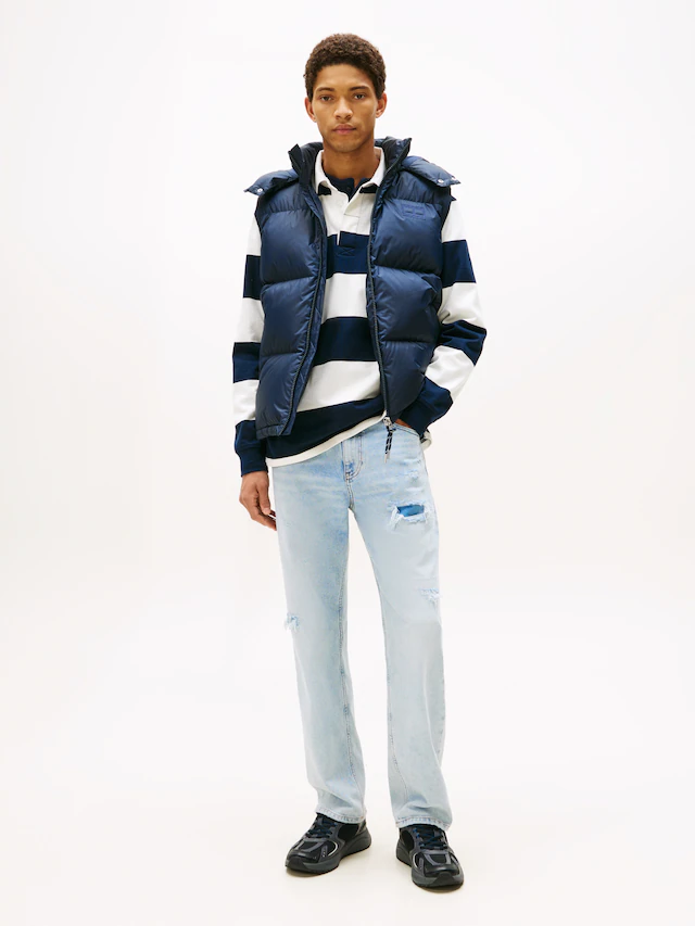 Tommy Jeans Steppweste »ALASKA DOWN VEST« Regular fit mit abnehmbarer Kapuze