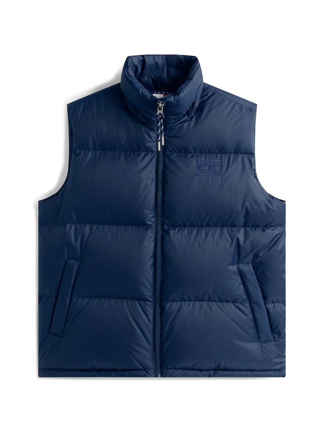 Tommy Jeans Steppweste »ALASKA DOWN VEST« Regular fit mit abnehmbarer Kapuze