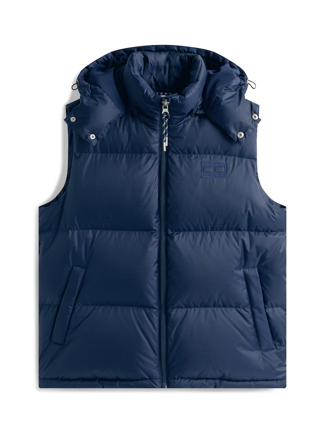 Tommy Jeans Steppweste »ALASKA DOWN VEST« Regular fit mit abnehmbarer Kapuze