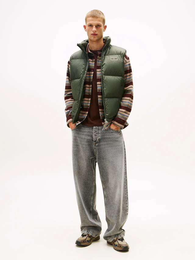 Tommy Jeans Steppweste »ALASKA DOWN VEST« Regular fit mit abnehmbarer Kapuze