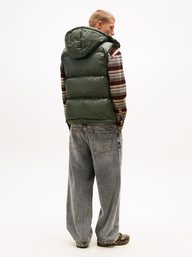 Tommy Jeans Steppweste »ALASKA DOWN VEST« Regular fit mit abnehmbarer Kapuze
