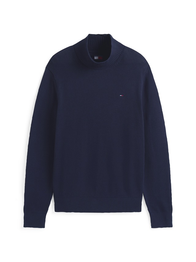 Tommy Jeans Rollkragenpullover »TJM SLIM FIT ROLL NECK« mit Mock Neck, Strickpullover 100% Baumwolle Pflegeleicht