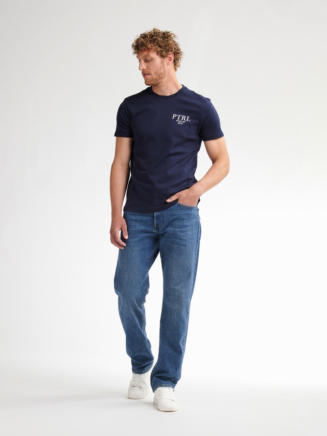 Petrol Industries T-Shirt mit Logo Schriftzug