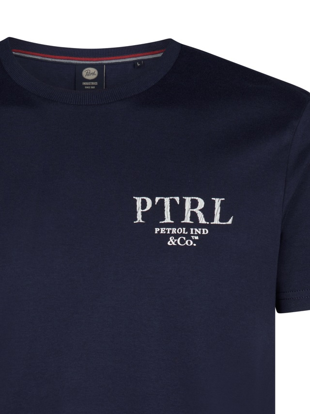 Petrol Industries T-Shirt mit Logo Schriftzug
