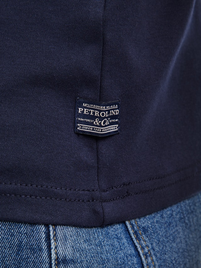 Petrol Industries T-Shirt mit Logo Schriftzug