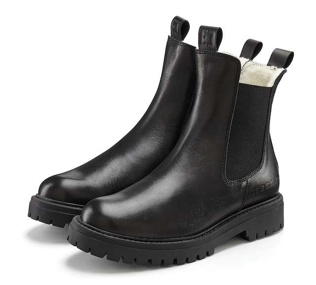 Elbsand Stiefelette »Chelseaboots, Stiefel, Boots, Winterstiefel, Schlupfstiefel« aus Leder mit Warmfutter, Lederstiefelette