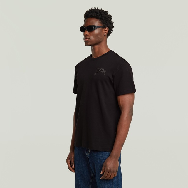 G-STAR T-Shirt »Script« mit Rundhals, aus Baumwolle