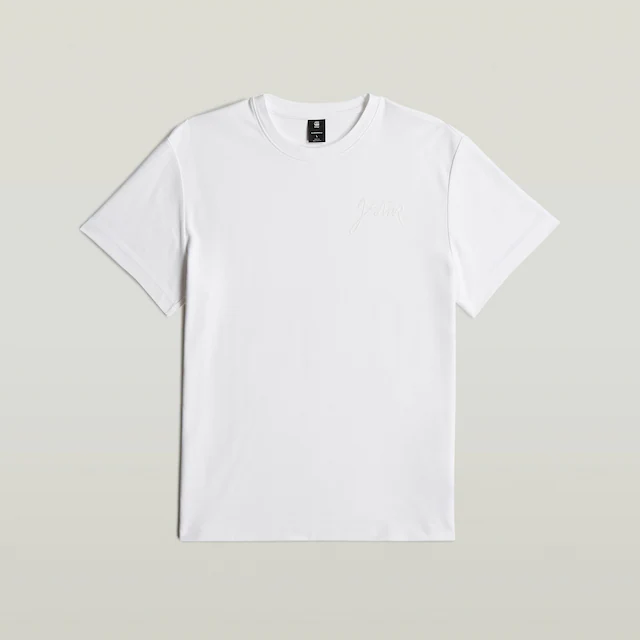 G-STAR T-Shirt »Script« mit Rundhals, aus Baumwolle