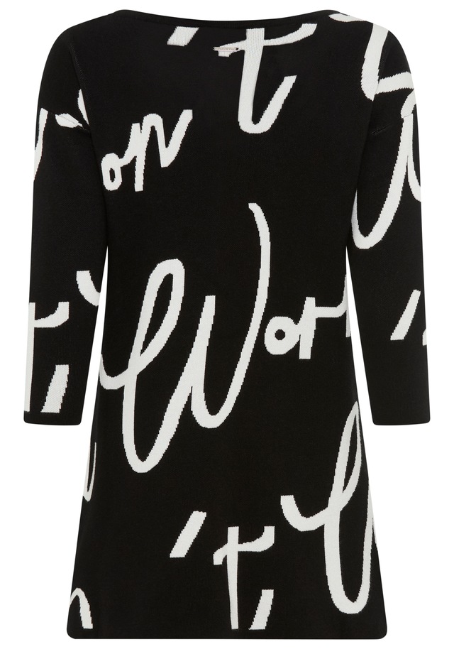 Laura Scott Jacquardpullover Strickpullover mit femininem Lettering