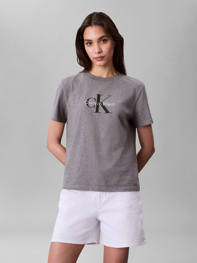 Calvin Klein Jeans T-Shirt »HERO SS CLASSIC MONOLOGO CNECK T« , Logoschriftzug