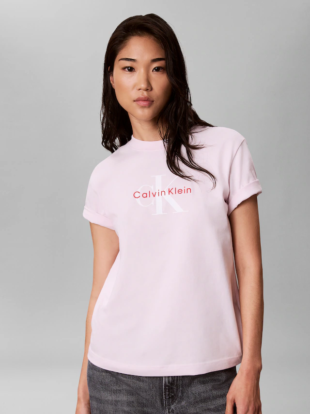 Calvin Klein Jeans T-Shirt »HERO SS CLASSIC MONOLOGO CNECK T« , Logoschriftzug